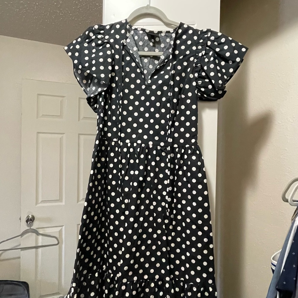 Who What Wear polka-dot dress
